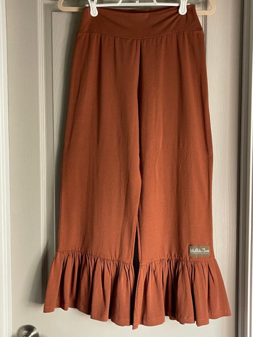 Matilda Jane "Gingerbread" Wonderment Big Ruffles Cropped Pants